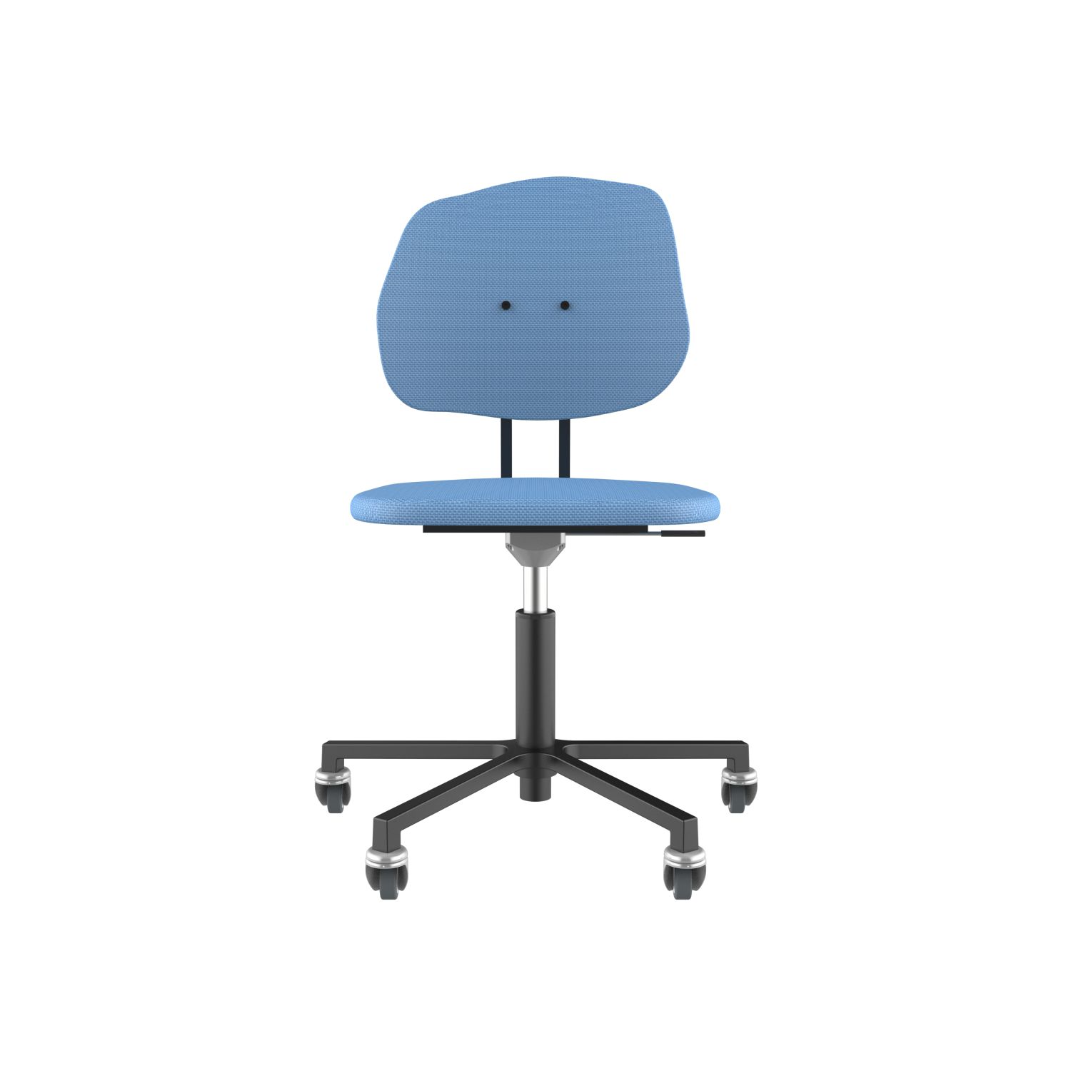 lensvelt maarten baas office chair without armrests backrest g blue horizon 040 black ral9005 soft wheels