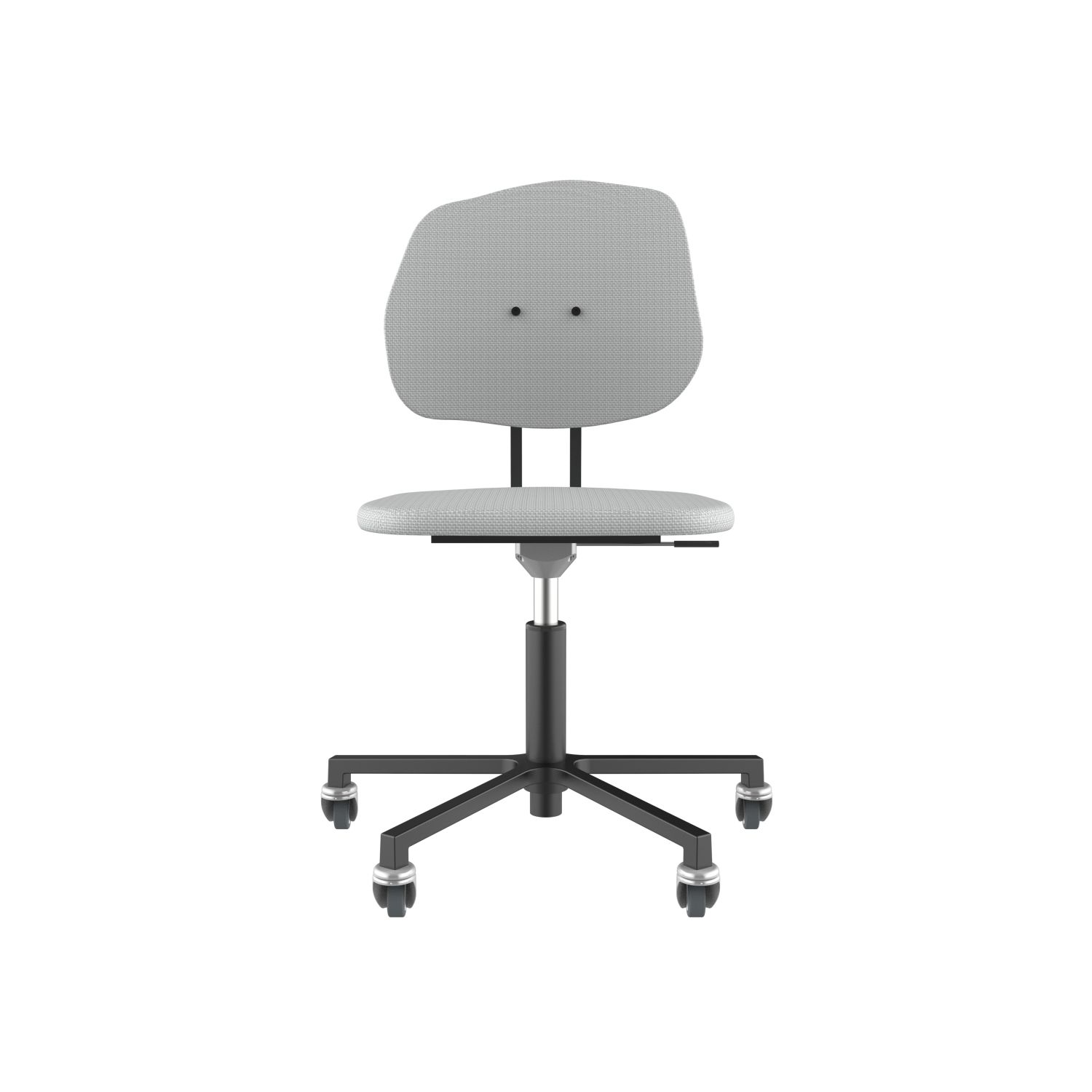 lensvelt maarten baas office chair without armrests backrest g breeze light grey 171 black ral9005 soft wheels