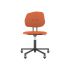 lensvelt maarten baas office chair without armrests backrest g burn orange 102 black ral9005 soft wheels