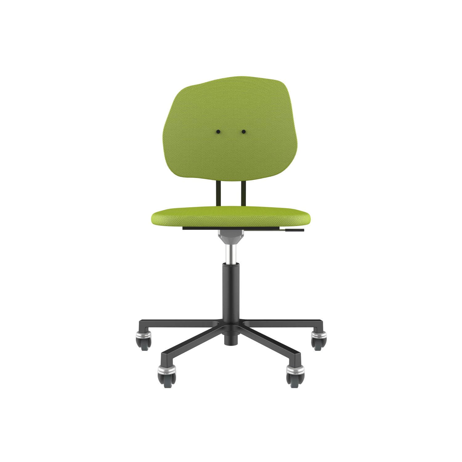 lensvelt maarten baas office chair without armrests backrest g fairway green 020 black ral9005 soft wheels