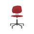 lensvelt maarten baas office chair without armrests backrest g grenada red 010 black ral9005 soft wheels