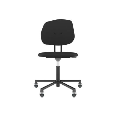 Lensvelt Maarten Baas Office Chair Without Armrests Backrest G Havana Black 090 Black (RAL9005) Soft Wheels
