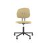 lensvelt maarten baas office chair without armrests backrest g light brown 141 black ral9005 soft wheels