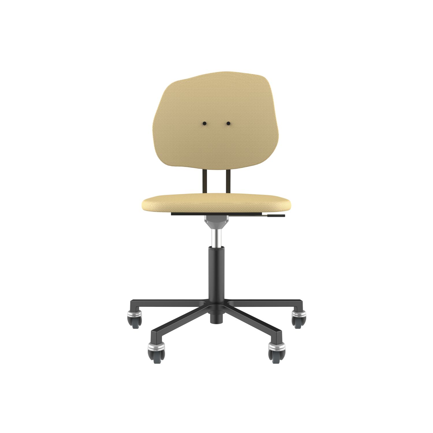 lensvelt maarten baas office chair without armrests backrest g light brown 141 black ral9005 soft wheels