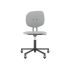 lensvelt maarten baas office chair without armrests backrest h breeze light grey 171 black ral9005 soft wheels