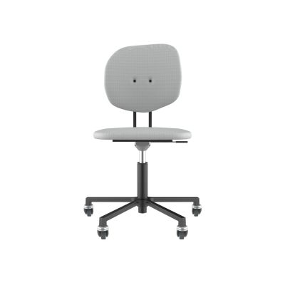 Lensvelt Maarten Baas Office Chair Without Armrests Backrest H Breeze Light Grey 171 Black (RAL9005) Soft Wheels