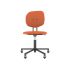 lensvelt maarten baas office chair without armrests backrest h burn orange 102 black ral9005 soft wheels