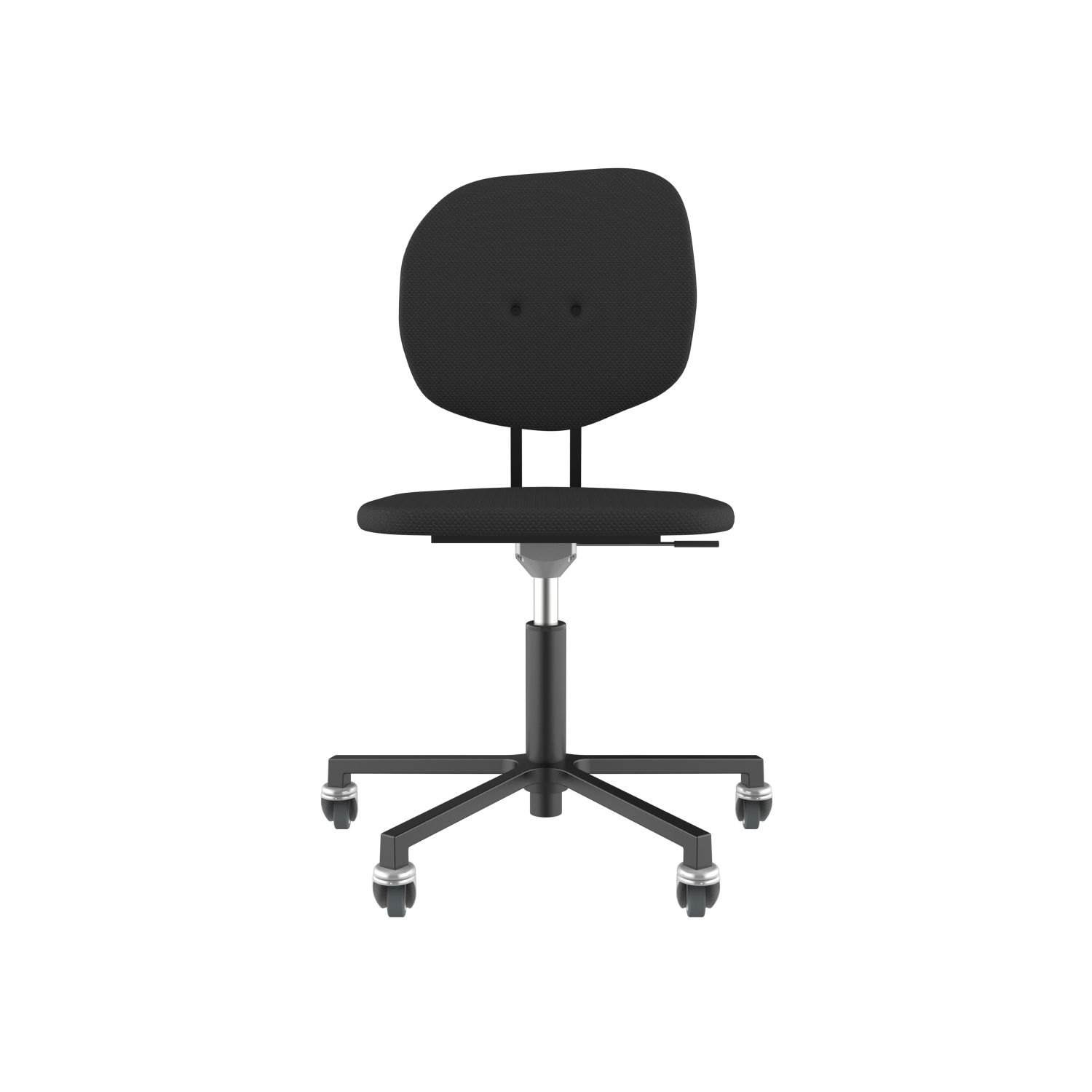 lensvelt maarten baas office chair without armrests backrest h havana black 090 black ral9005 soft wheels