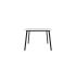 lensvelt maarten baas table fixed height 100x100 table top 26 mm top melamine white edge abs white black frame ral9005