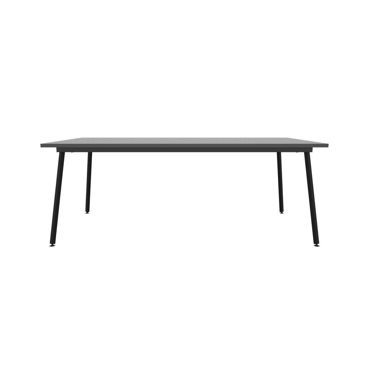 lensvelt maarten baas table fixed height 100x200 table top 26 mm top melamine black edge abs black black frame ral9005