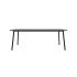 lensvelt maarten baas table fixed height 80x200 table top 26 mm top melamine black edge abs black black frame ral9005