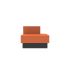 lensvelt oma blocks lounging edition closed base with backrest right 90 cm width burn orange 102 black ral9005 hard leg ends