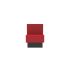 lensvelt oma blocks relaxing edition closed base with backrest full length 60 cm width grenada red 010 black ral9005 hard leg ends