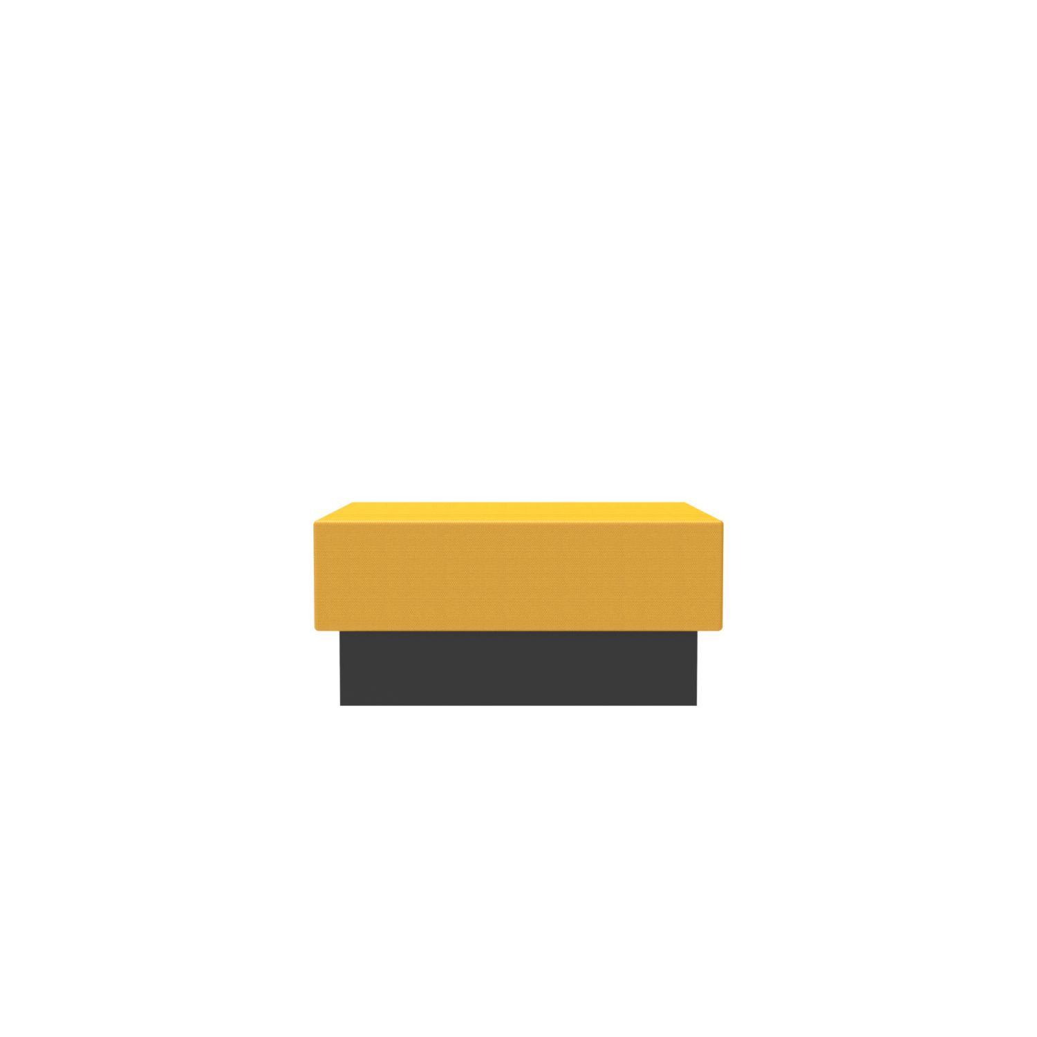 lensvelt oma blocks relaxing edition closed base without backrest 90 cm width lemon yellow 051 black ral9005 hard leg ends