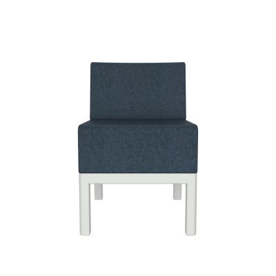Lensvelt Piet Boon Chair 01 - Without Armrests Moss Night Blue 45 (Price Level 2) Light Grey RAL7035 Hard Leg Ends