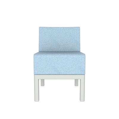 Lensvelt Piet Boon Chair 01 - Without Armrests Moss Pastel Blue 40 (Price Level 2) Light Grey RAL7035 Hard Leg Ends