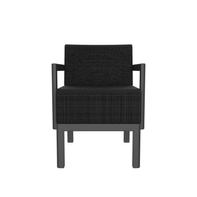 Lensvelt Piet Boon Chair 02 - With Armrests Alpine Onyx 169 (Price Level 1) Signal Black RAL9004 Hard Leg Ends