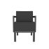 lensvelt piet boon chair 02 with armrests board graphite 66 price level 1 signal black ral9004 hard leg ends