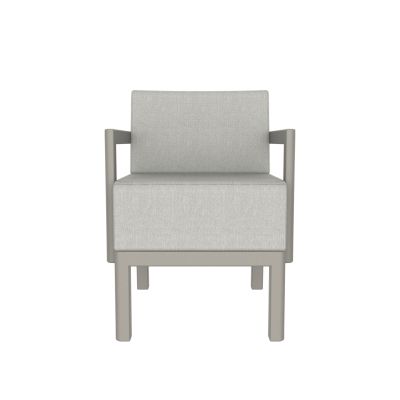 Lensvelt Piet Boon Chair 02 - With Armrests Board Light Grey 06 (Price Level 1) Stone Grey RAL7030 Hard Leg Ends