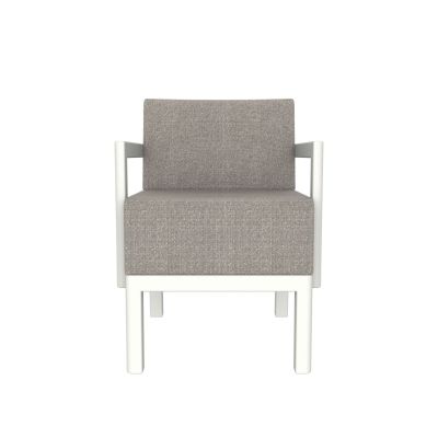 Lensvelt Piet Boon Chair 02 - With Armrests Breeze Light Grey 171 (Price Level 1) Signal White 9003 Hard Leg Ends