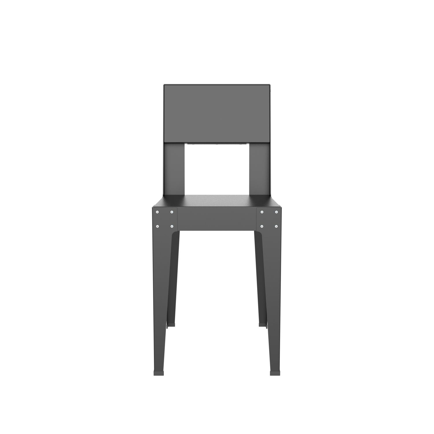 lensvelt piet hein eek aluminium series chair black ral9005 hard leg ends