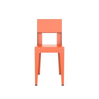 Lensvelt Piet Hein Eek Aluminium Series Chair Pure Orange (RAL2004) Hard leg ends