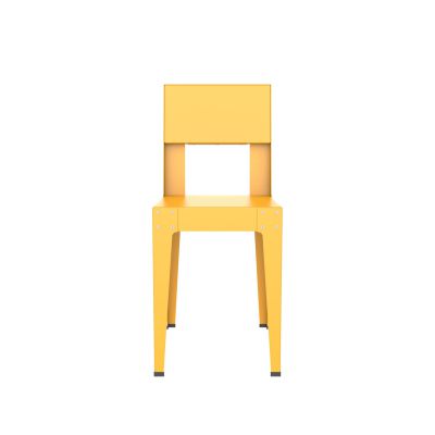 Lensvelt Piet Hein Eek Aluminium Series Chair Signal Yellow (RAL1003) Hard leg ends