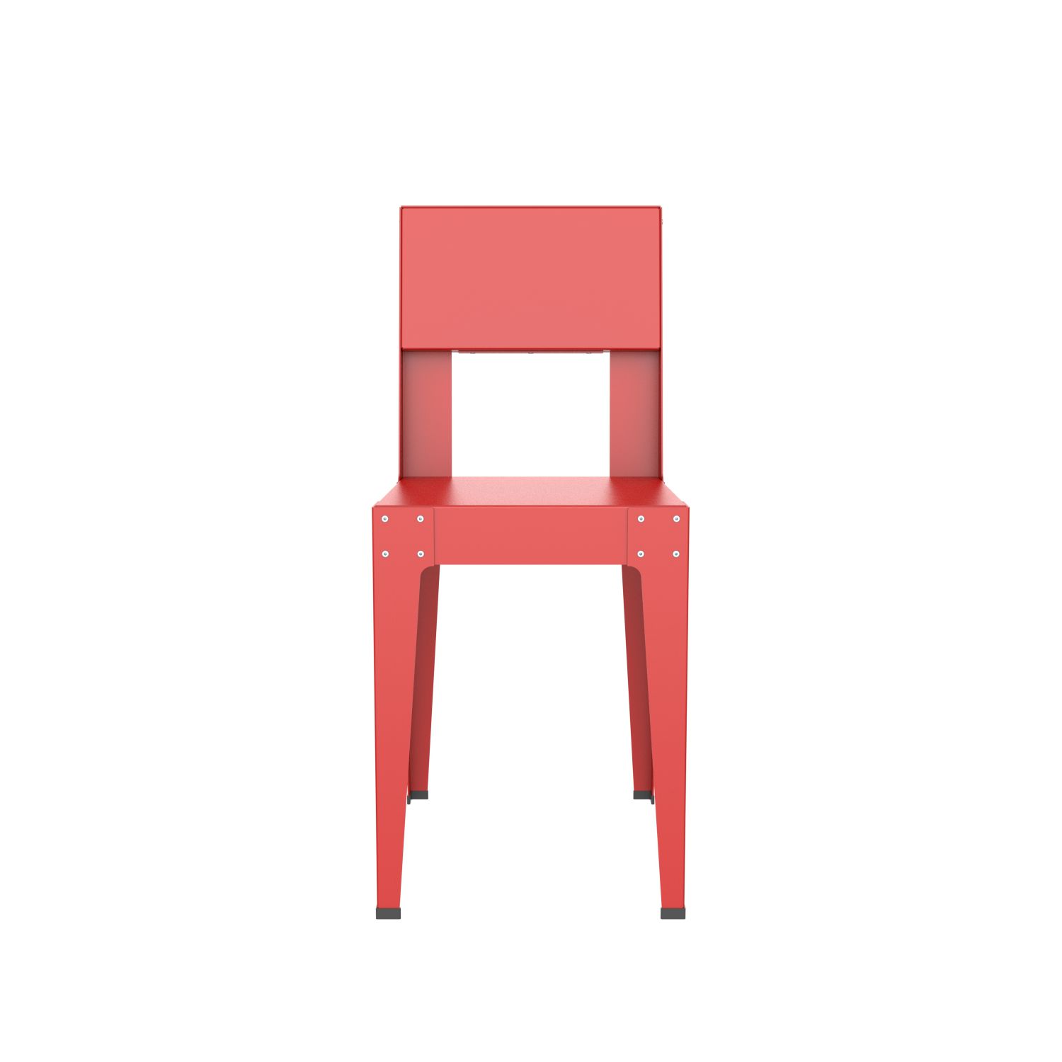 lensvelt piet hein eek aluminium series chair traffic red ral3020 soft leg ends