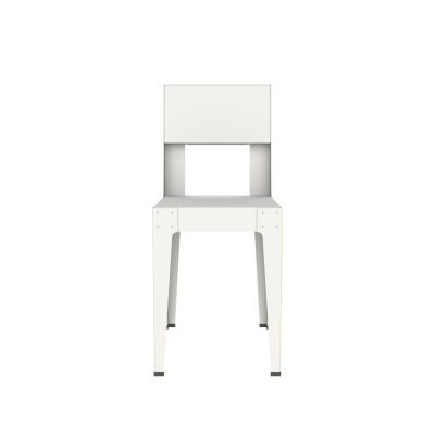 Lensvelt Piet Hein Eek Aluminium Series Chair White (RAL9010) Hard leg ends