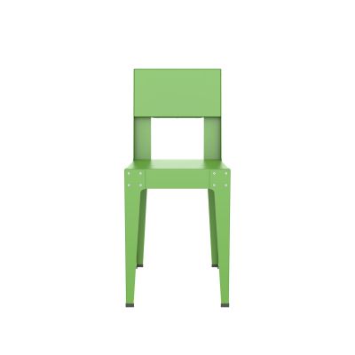 Lensvelt Piet Hein Eek Aluminium Series Chair Yellow Green (RAL 6018) Soft leg ends
