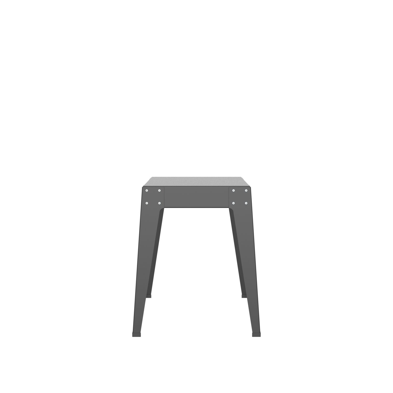 lensvelt piet hein eek aluminium series stool black ral9005 soft leg ends