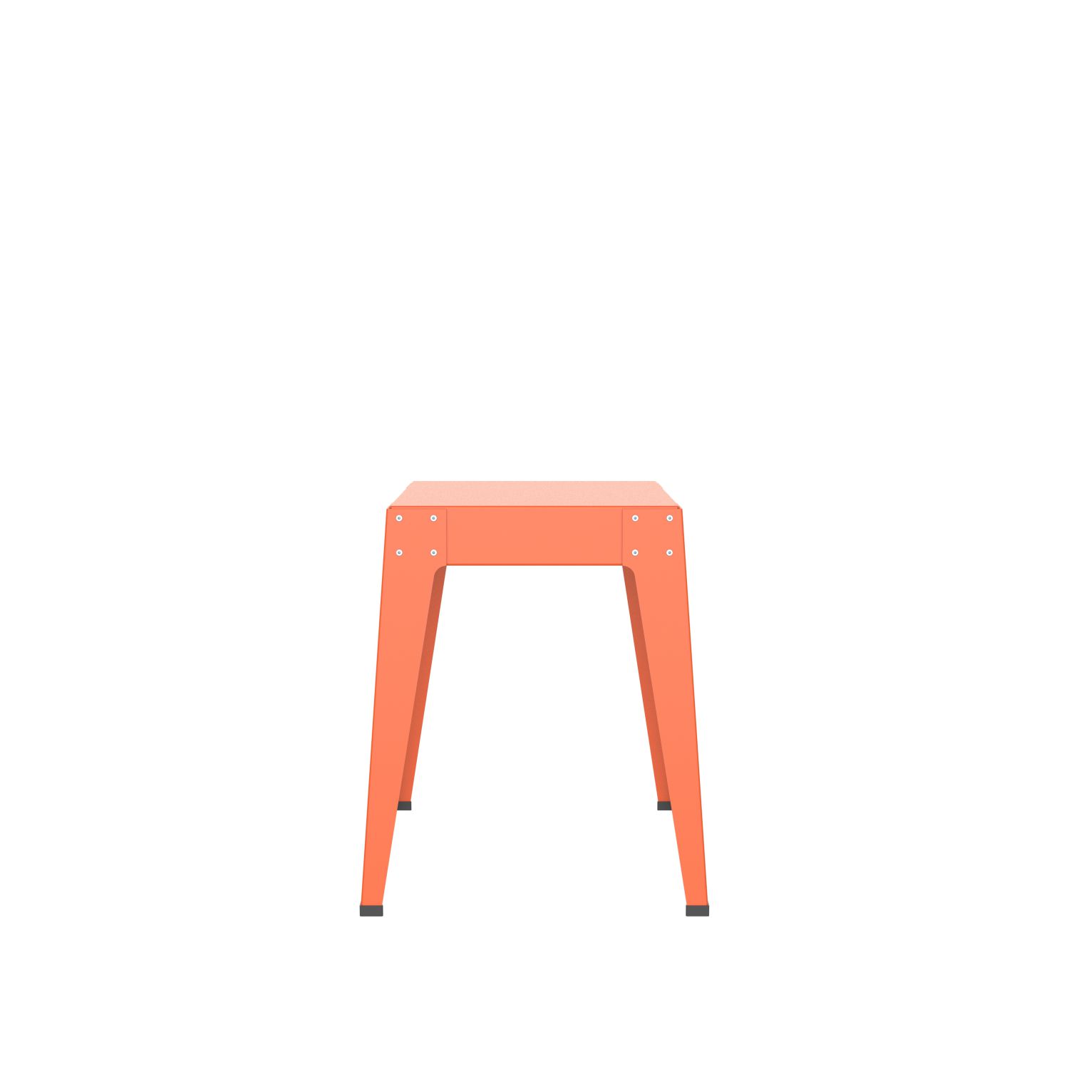 lensvelt piet hein eek aluminium series stool pure orange ral2004 soft leg ends