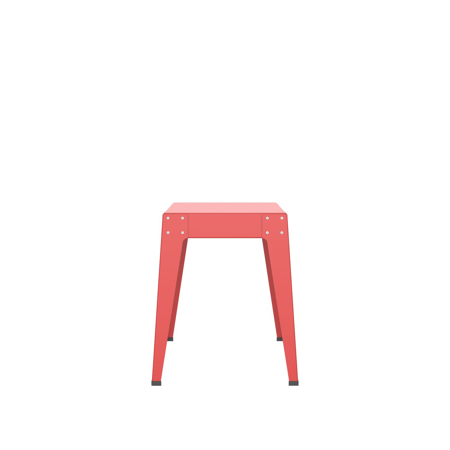 lensvelt piet hein eek aluminium series stool traffic red ral3020 soft leg ends