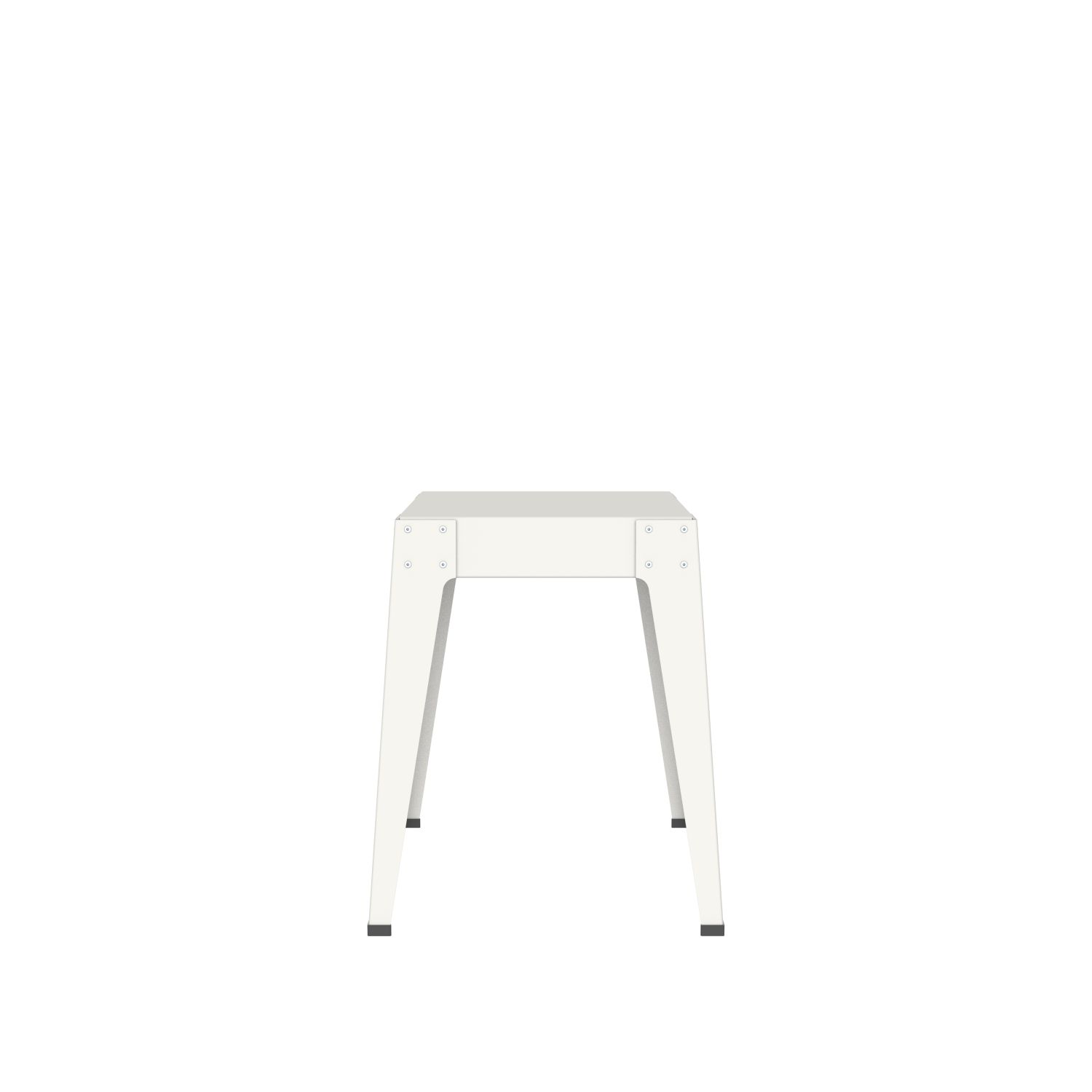 lensvelt piet hein eek aluminium series stool white ral9010 hard leg ends