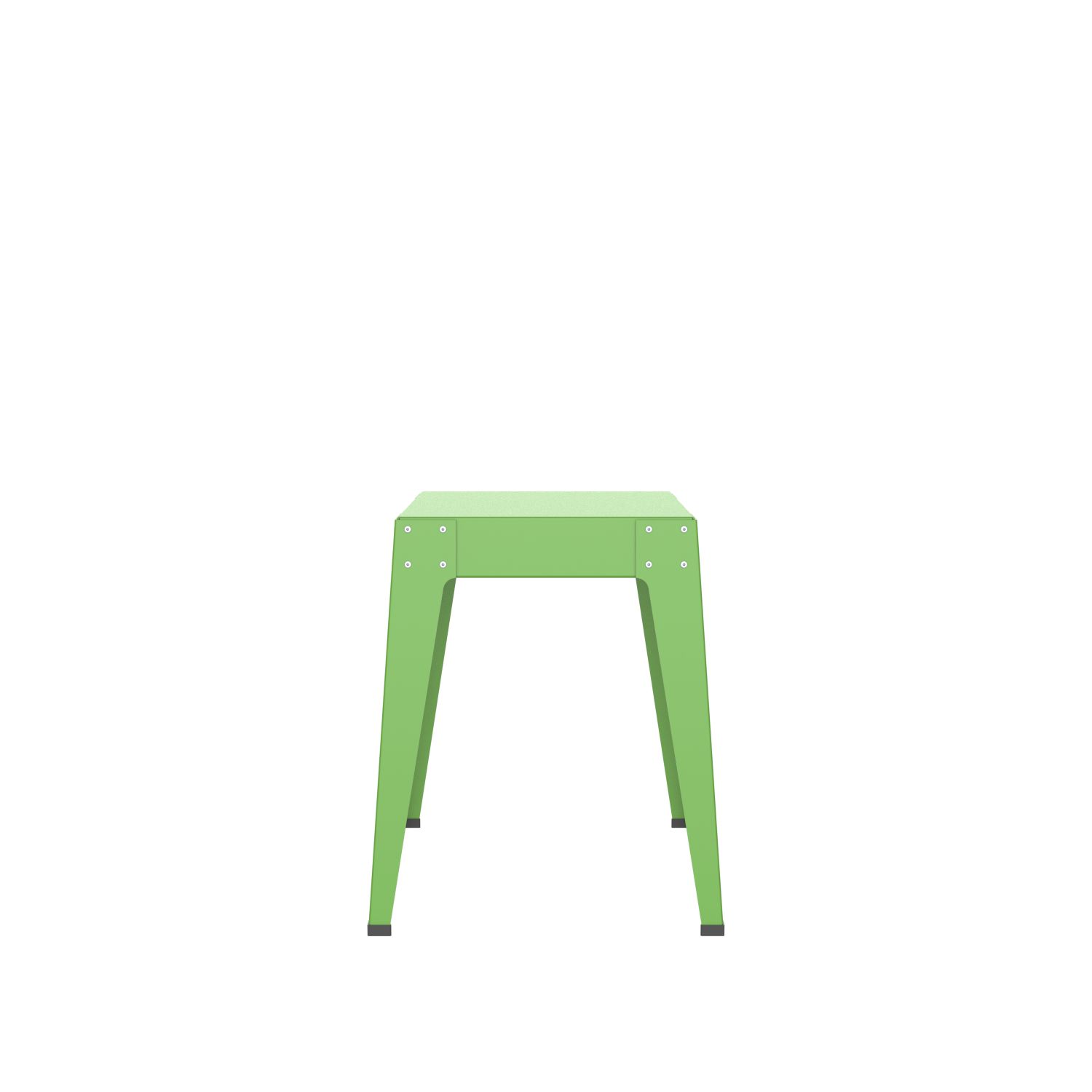 lensvelt piet hein eek aluminium series stool yellow green ral 6018 soft leg ends