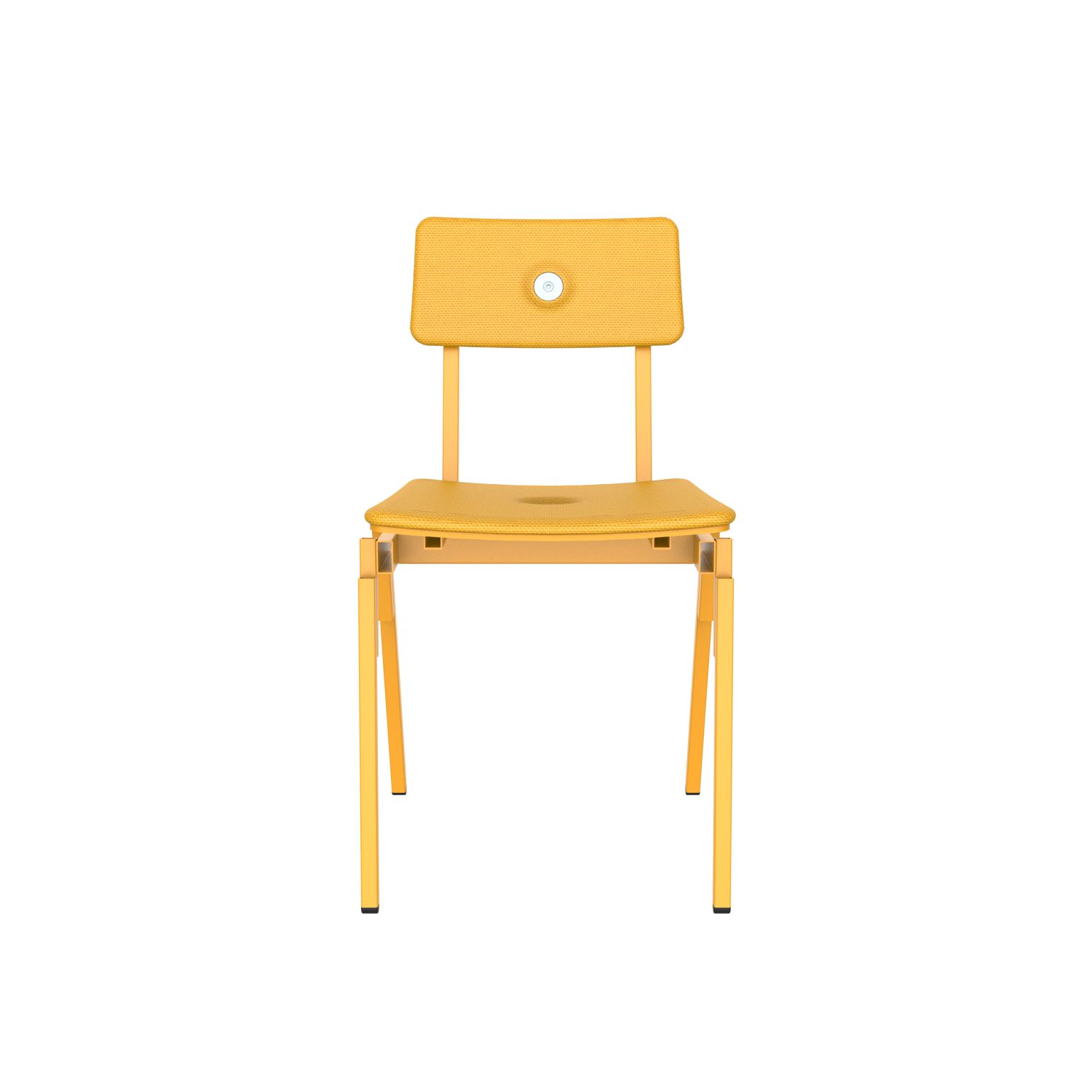 lensvelt piet hein eek mitw upholstered chair without armrests lemon yellow 051 signal yellow ral1003 hard leg ends
