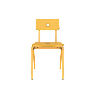 Lensvelt Piet Hein Eek MITW Upholstered Chair (Without Armrests) Lemon Yellow 051 - Signal Yellow (RAL1003) Hard Leg Ends