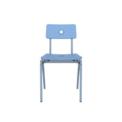 Lensvelt Piet Hein Eek MITW Upholstered Chair (Without Armrests) Blue Horizon 040 - Pigeon Blue (RAL5014) Hard Leg Ends