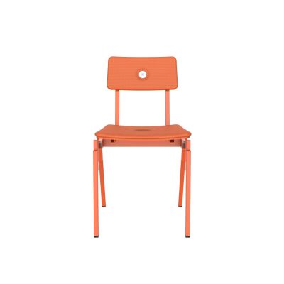 Lensvelt Piet Hein Eek MITW Upholstered Chair (Without Armrests) Burn Orange 102 - Pure Orange (RAL2004) Hard Leg Ends