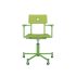 lensvelt piet hein eek mitw upholstered office chair with armrests fairway green 020 yellow green ral6018 with wheels