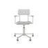 lensvelt piet hein eek mitw upholstered office chair with armrests breeze light grey 171 agata grey ral7038 with wheels