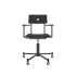 lensvelt piet hein eek mitw upholstered office chair with armrests havana black 090 black ral9005 with wheels