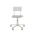 lensvelt piet hein eek mitw upholstered office chair without armrests breeze light grey 171 agata grey ral7038 with wheels