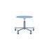 lensvelt piet hein eek mitw upholstered stool with wheels blue horizon 040 pigeon blue ral5014 with wheels