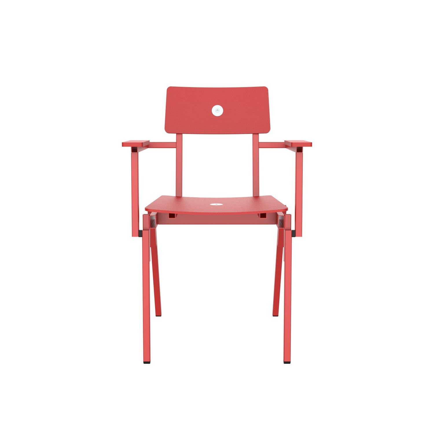 lensvelt piet hein eek mitw wooden chair with armrests traffic red ral3020 traffic red ral3020 hard leg ends