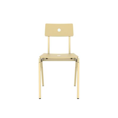 Lensvelt Piet Hein Eek MITW Wooden Chair (Without Armrests) Green Beige (RAL1000) Green Beige (RAL1000) Hard Leg Ends