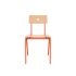 lensvelt piet hein eek mitw wooden chair without armrests natural oak pure orange ral2004 hard leg ends