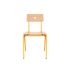 lensvelt piet hein eek mitw wooden chair without armrests natural oak signal yellow ral1003 hard leg ends