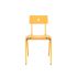 lensvelt piet hein eek mitw wooden chair without armrests signal yellow ral1003 signal yellow ral1003 hard leg ends