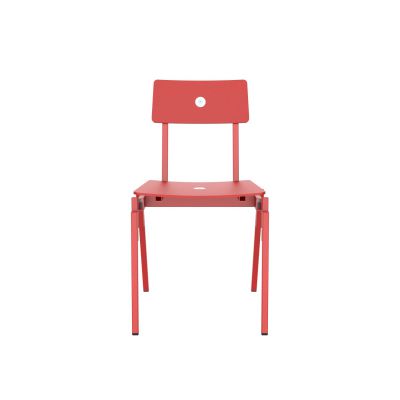Lensvelt Piet Hein Eek MITW Wooden Chair (Without Armrests) Traffic Red (RAL3020) Traffic Red (RAL3020) Hard Leg Ends